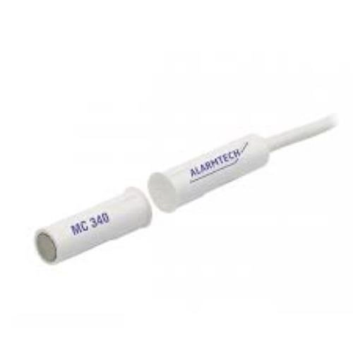 MC 340-10 Alarmtech MC 340-10 Contact magnétique en plastique ABS pour montage encastré, NC, câble 10m, NF&A2P Type 2